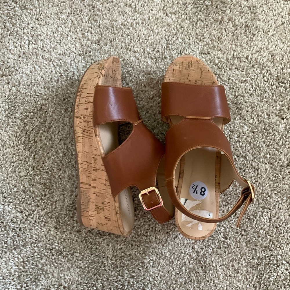 Náutica Tan Cork Wedges